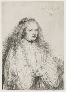 Saskia hahmona Pyhä Katariina Aleksandrialainen Pyhä Katariina ("Pieni juutalainen morsian") tekijältä Rembrandt van Rijn