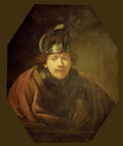Selbstbildnis als Krieger tekijältä Rembrandt van Rijn