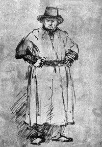 Selbstbildnis im Malermantel tekijältä Rembrandt van Rijn