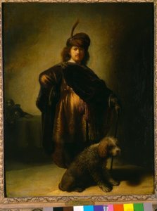 Selbstbildnis in orientalischem Kostüm tekijältä Rembrandt van Rijn