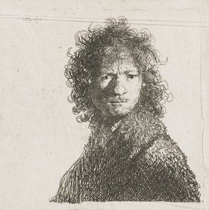 Omakuva rypistyneenä, 1630 tekijältä Rembrandt van Rijn