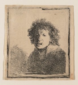 Omakuva ikään kuin huutaisi tekijältä Rembrandt van Rijn