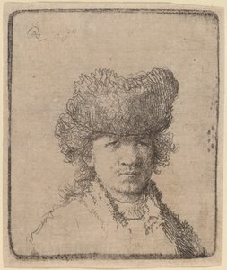 Omakuva turkislakissa tekijältä Rembrandt van Rijn