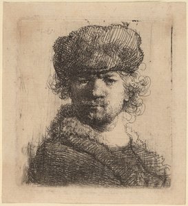 Omakuva raskaassa turkislakissa tekijältä Rembrandt van Rijn