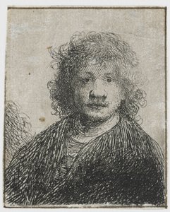 Omakuva leveällä nenällä Omakuva, jossa leveä nenä tekijältä Rembrandt van Rijn