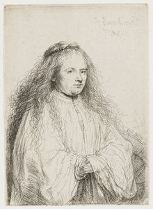 Pyhä Katariina ("pieni juutalainen morsian") tekijältä Rembrandt van Rijn