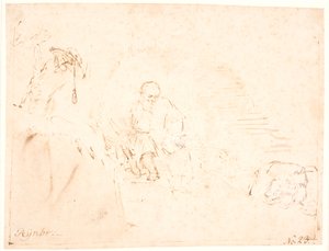 Pyhä Hieronymus tekijältä Rembrandt van Rijn