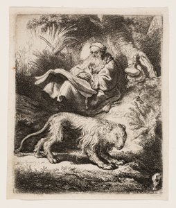 St. Jerome Reading tekijältä Rembrandt van Rijn
