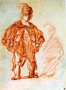 Pysyvä näyttelijä, 1630-luku. tekijältä Rembrandt van Rijn