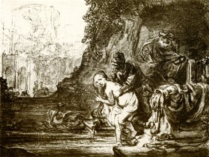 Susanna ja vanhimmat tekijältä Rembrandt van Rijn