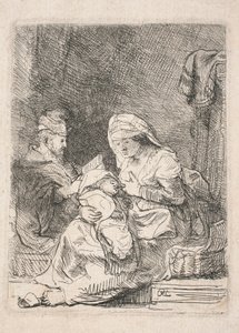 Pyhä perhe tekijältä Rembrandt van Rijn
