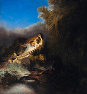 Proserpinan sieppaus, n. 1631 (öljy kankaalle) tekijältä Rembrandt van Rijn