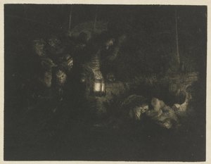 Paimenten palvonta Paimenten palvonta: yöpala tekijältä Rembrandt van Rijn