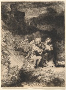 Agony in the Garden tekijältä Rembrandt van Rijn