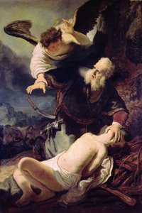 Enkeli pysäyttää Abrahamin uhraamasta Iisakia, 1636