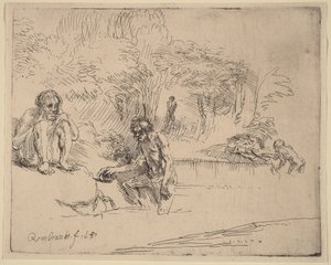 Uimarit tekijältä Rembrandt van Rijn