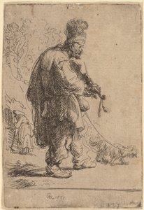 Sokea viulunsoittaja tekijältä Rembrandt van Rijn