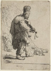 Sokea viulisti tekijältä Rembrandt van Rijn