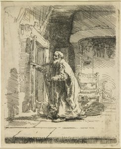 Tobitin sokeus, 1651 tekijältä Rembrandt van Rijn