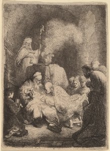 Ympärileikkaus: Pieni lautanen tekijältä Rembrandt van Rijn