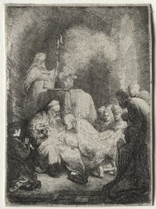 Ympärileikkaus: Pieni lautanen tekijältä Rembrandt van Rijn