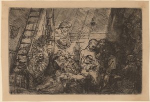 Ympärileikkaus tallissa tekijältä Rembrandt van Rijn