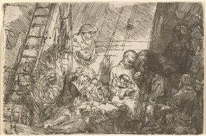 Ympärileikkaus tallissa tekijältä Rembrandt van Rijn