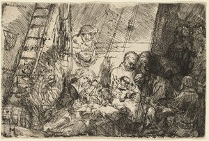 Ympärileikkaus tallissa tekijältä Rembrandt van Rijn