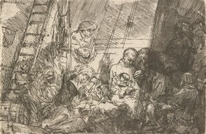 Ympärileikkaus tallissa, 1654. tekijältä Rembrandt van Rijn