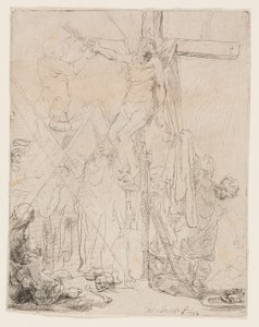 Laskeutuminen ristiltä: Luonnos tekijältä Rembrandt van Rijn