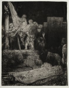 Laskeutuminen ristiltä soihdunvalossa tekijältä Rembrandt van Rijn