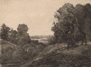 Lento Egyptiin: Altered from Seghers, n. 1653. tekijältä Rembrandt van Rijn