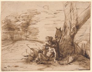 Laupias samarialainen tekijältä Rembrandt van Rijn