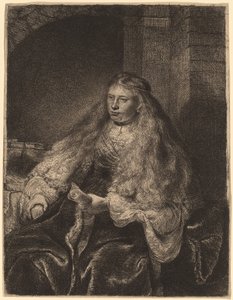 Suuri juutalainen morsian tekijältä Rembrandt van Rijn