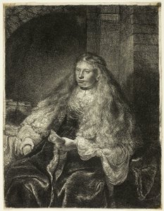 Suuri juutalainen morsian tekijältä Rembrandt van Rijn