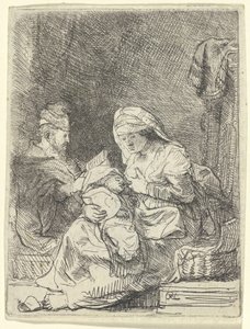 Pyhä perhe tekijältä Rembrandt van Rijn
