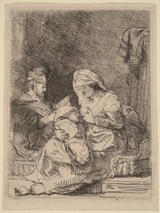 Pyhä perhe tekijältä Rembrandt van Rijn