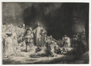 The Hundred Guilder Print, n. 1649. tekijältä Rembrandt van Rijn