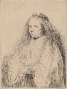 Pieni juutalainen morsian (Saskia pyhänä Katariinana), 1638 tekijältä Rembrandt van Rijn