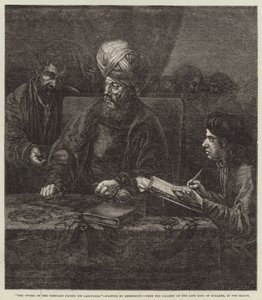 Viinitarhan omistaja maksaa työläisilleen tekijältä Rembrandt van Rijn