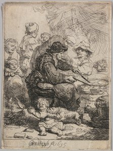 Pannukakkunainen tekijältä Rembrandt van Rijn