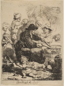 Pannukakkunainen, 1635. tekijältä Rembrandt van Rijn