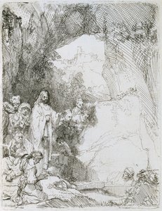 Lasaruksen herättäminen, 1642 tekijältä Rembrandt van Rijn