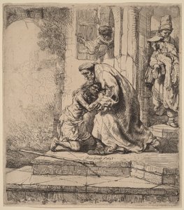 Tuhlaajapoika palaa kotiin tekijältä Rembrandt van Rijn