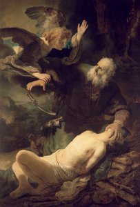 Abrahamin uhri, 1635 tekijältä Rembrandt van Rijn
