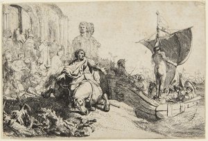 Onnen laiva tekijältä Rembrandt van Rijn