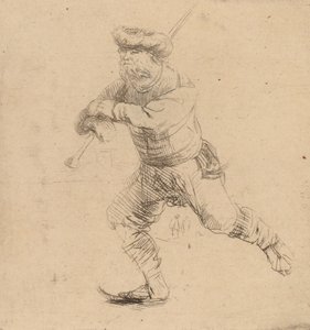 The Skater, c. 1639. tekijältä Rembrandt van Rijn