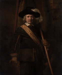 Standard Bearer Floris Soop, 1604-1657, 1654. tekijältä Rembrandt van Rijn