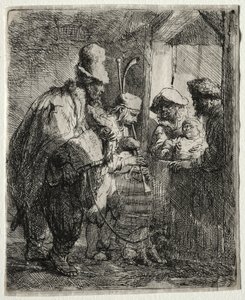 Kiertelevät muusikot, c. 1635. tekijältä Rembrandt van Rijn