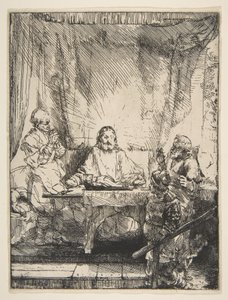 Illallinen Emmauksessa, 1654. tekijältä Rembrandt van Rijn